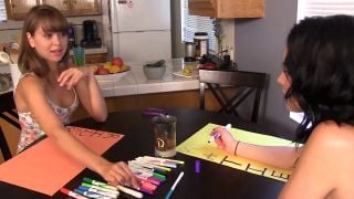 Homeschooled Hotties Katie St Ives And Riley Reid Helping You Jerk It 