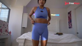 [GetFreeDays.com] Sexy ebony gym shorts try on Adult Film April 2023