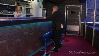 Old man rewards barman with his fresh sperm Rebecca OldGoesYoung.com