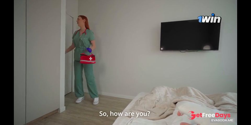 The Nurse Health Check My Cock and Helped the Patient Jerk off