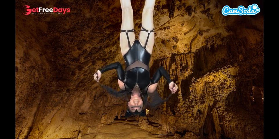 [GetFreeDays.com] Hot Amateur Teen in Bat Costume Masturbates Upside down has Epic Orgasm Adult Clip February 2023