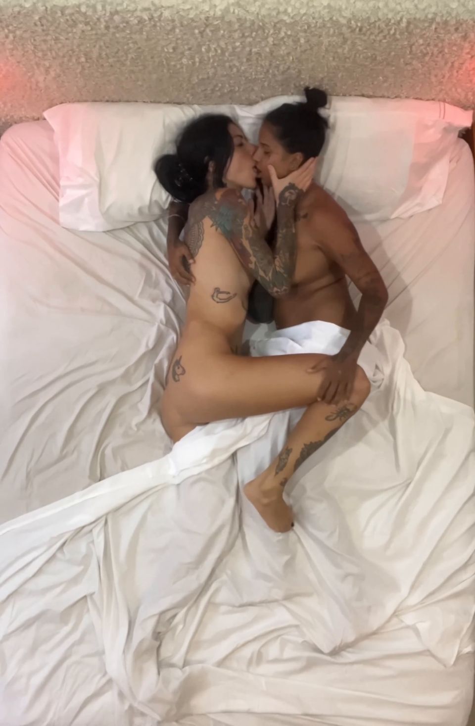 Waking Her Up To Fuck. Genuine Lesbian Make Out  Pussy Licking  Fingeri