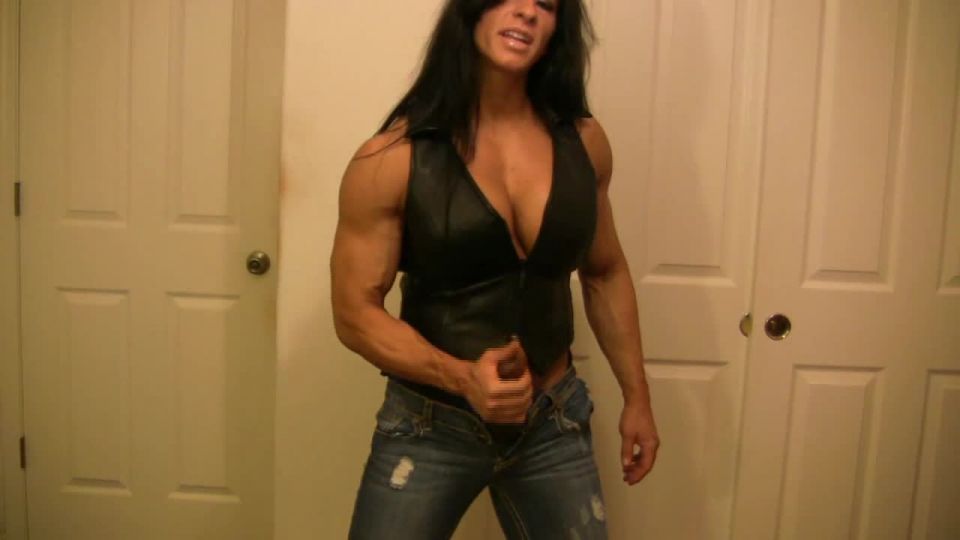 Sexy Trash Talker with Big Cock Bulge Angela Salvagno muscle Angela Salvagno