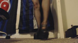 online xxx clip 49 Miss Alice the Goth – Fingering Hairy Pussy in Heels Stockings, lesbian smoking fetish on fetish porn 