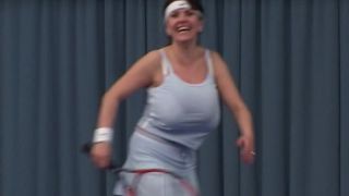 xxx video 46 Milena Velba – Tennis on big tits porn mature blonde tits