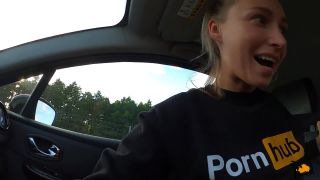 He Cum Twice On One Trip  Blowjob While Driving And Fucking In The Wood