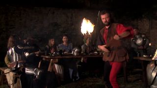 CASTLE'S ORGY Scene2_Brunette And Redhead Enjoy A Dp In A Medieval Orgy