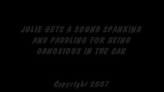 Real-Life-Spankings vidsjulie spanked paddled obnoxious