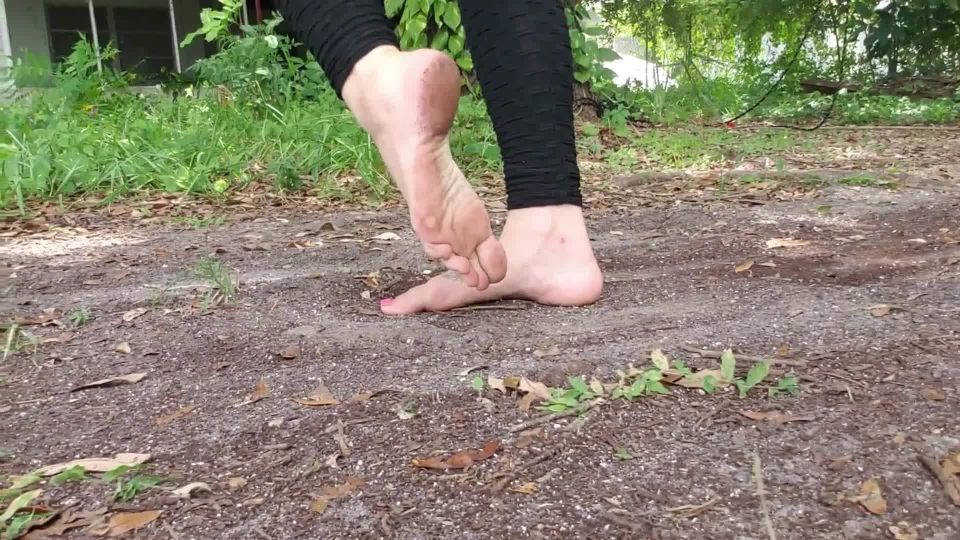 Walking Barefoot Self Foot Worship.