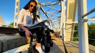 free video 19 booty fetish femdom porn | Svetlana and Ksy Railway Bridge At Sunset [MyLatexBabe] (SD 686p) | fetish