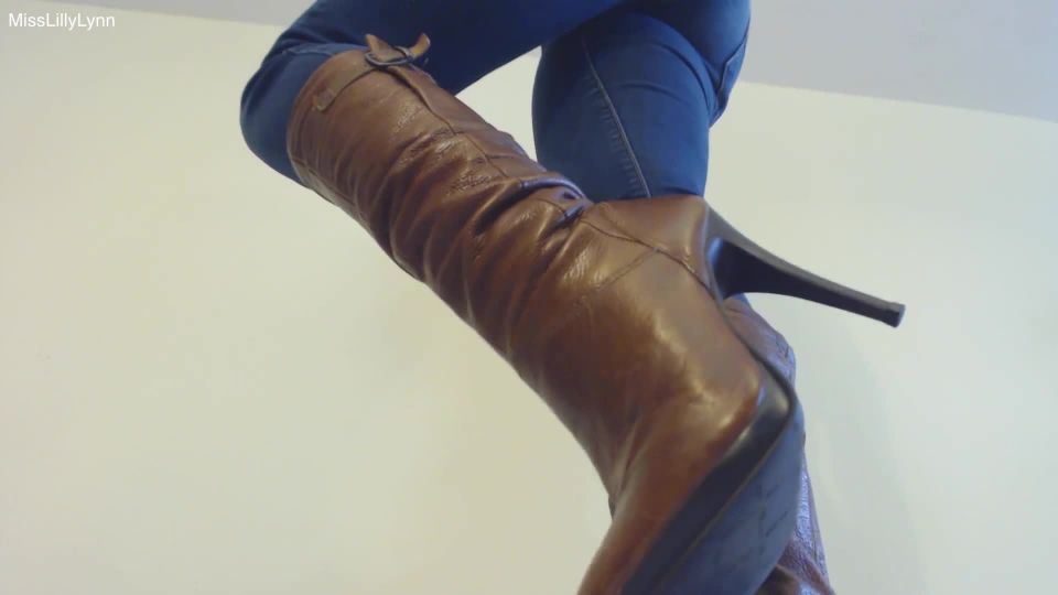 free adult clip 43 Miss Lilly Lynn – Leather Boot Bitch - fetish - femdom porn latex femdom