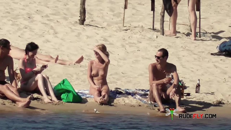 Gorgeous wet Russian naturist sunbathes naked nudism 