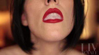 adult video clip 44 Liv Royale – Red Lipstick Spit Play | tongue | fetish porn harlow harrison femdom