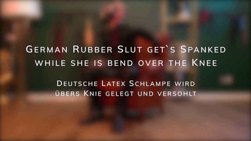 [GetFreeDays.com] Germanbber slut gets spanked while she is bend over the knee latex slave porn