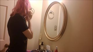 xxx video clip 14 Bathroom clit rub masturbation Voyeur – Nil Angelic on femdom porn bad breath fetish