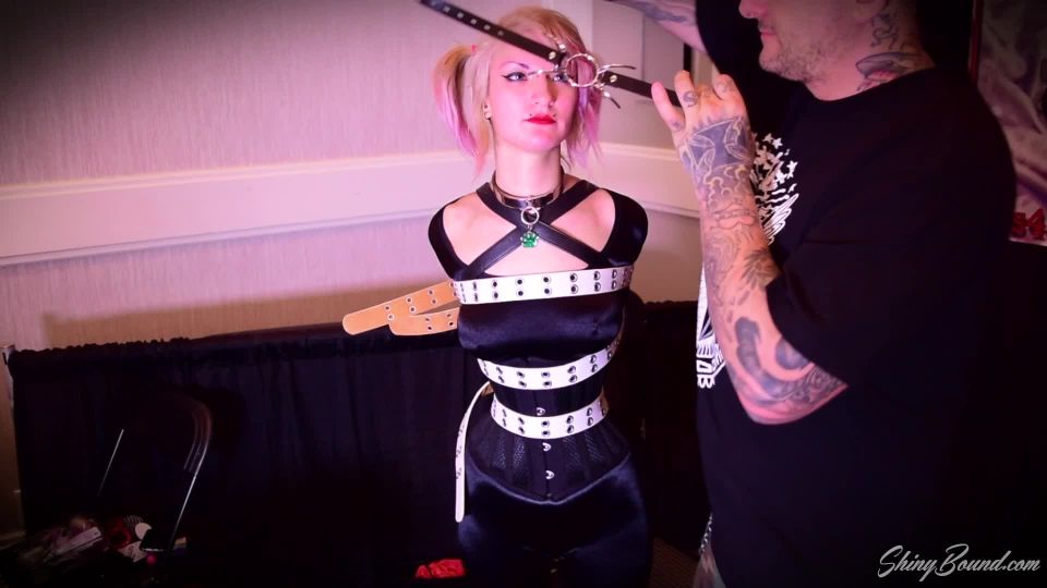 free adult clip 19 darling bdsm gangbang xxx | Shiny bound – Trip Six.. Hogtied in Pink.. Live at Fetishcon | crotch rope