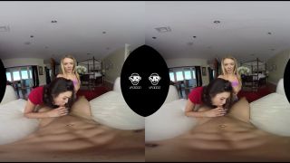 Your Step Sister And Her Friend Share Your Big Cock POV VR