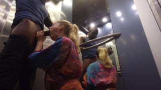 Cayenne BBC pounds my Pussy in elevator Public - BBC