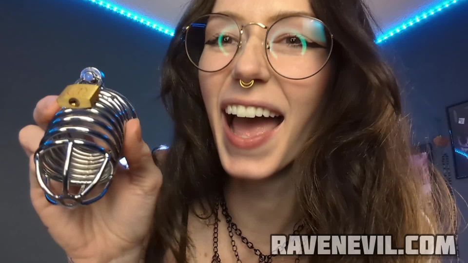 free video 9 vagina fetish Raven Evil - Lock It Up for Goddess Ravenn - FullHD 1080p, chastity on pov