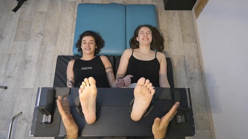 FrenchTickling – Feline & Camily’s Extra Ticklish Feet Endure Together Tickling!
