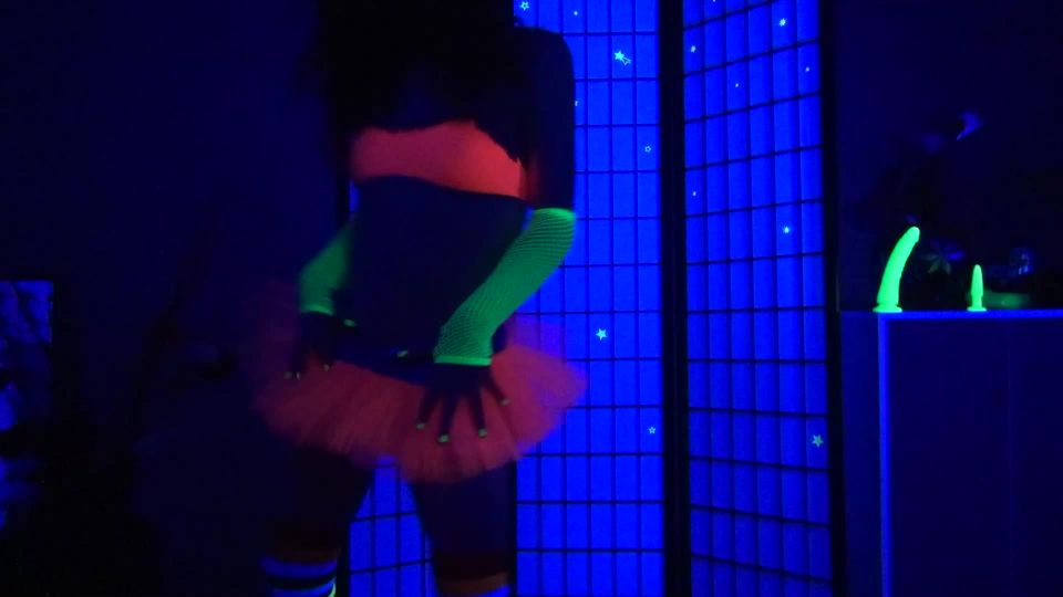 Candy Cameltoe - Blacklight Strip Tease And Dildo Fuck,  on toys 