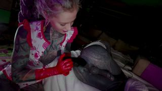 New 2020 Anuskatzz – Tattoo couple latex gloves anal fisting | small tits | teen femdom chastity