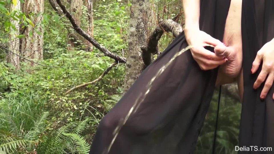 online porn clip 23 Delia TS – Black Dress Outside In the Woods | shemales | shemale porn 