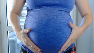 free video 45 sock fetish Angie Blu – Knocked Up Pregnant Oil Massage 34 Week, belly fetish on milf porn