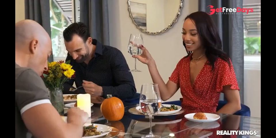 Threesome Is On The Menu For Thanksgiving - Alexis Tae
