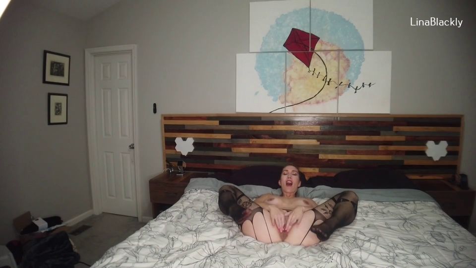 Strips and Cums Big Tit Slut LinaBlackly (Femdom porn)