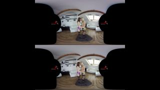 free video 20 Hustle and Tease: Nathaly Cherie, Antonia Sainz [StockingsVR] (UltraHD/4K 2160p) - virtual reality - reality tall women femdom