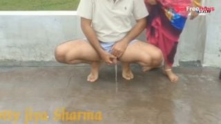 [GetFreeDays.com] XXX Gorgeous Big Boobs Step Sister Fucked in pink saree in after rain in public. Adult Video May 2023