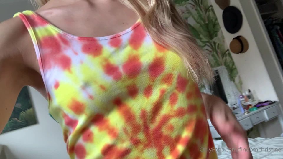 findomchristine  Tie dye top. Slave bought pants., femdom orgasm torture on femdom porn 