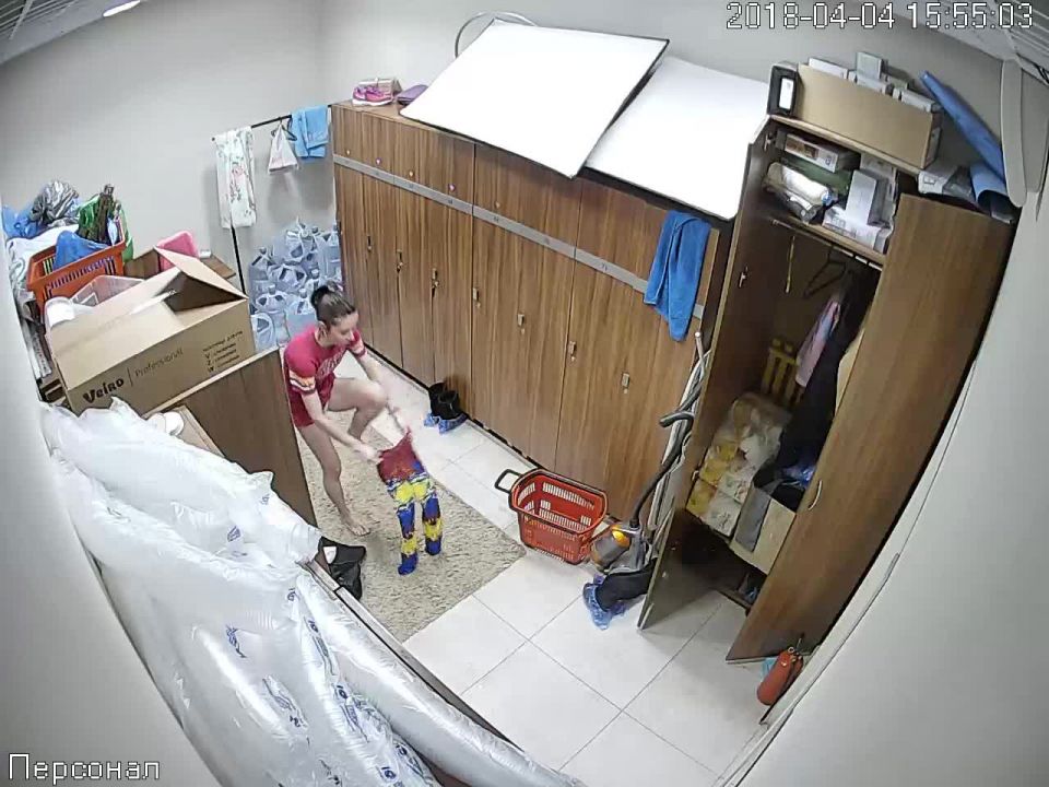 Hidden camera in the room of employees