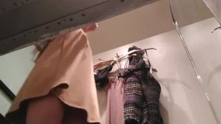 Naked geek caught in the fitting  room