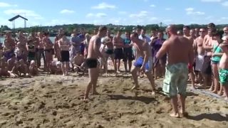 Strong girl sand wrestling tournnt