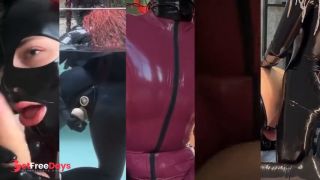 Pegging my latex sub - ass stretching  OF teaser