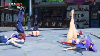 4k mmd Genshin dance