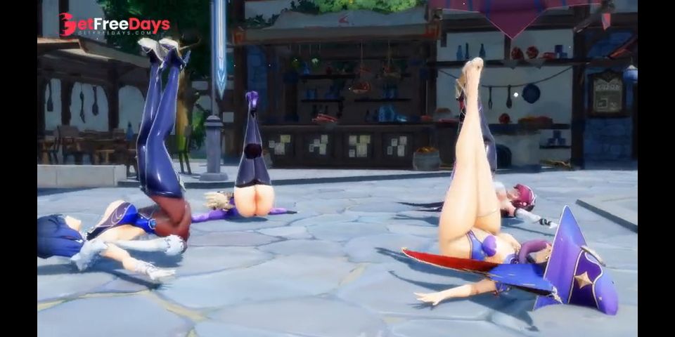 4k mmd Genshin dance