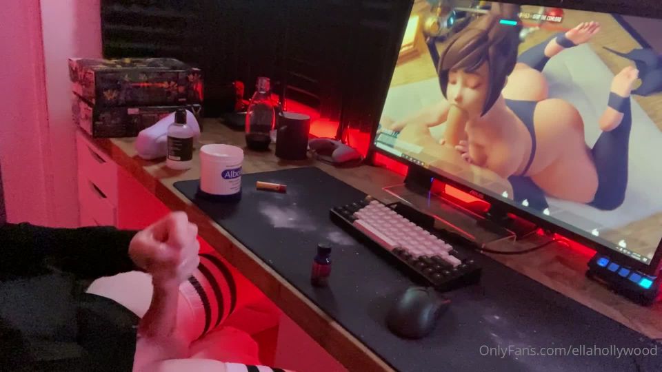 ellahollywood 10-11-2020 From a couple days ago gooning with my OF(Shemale porn)