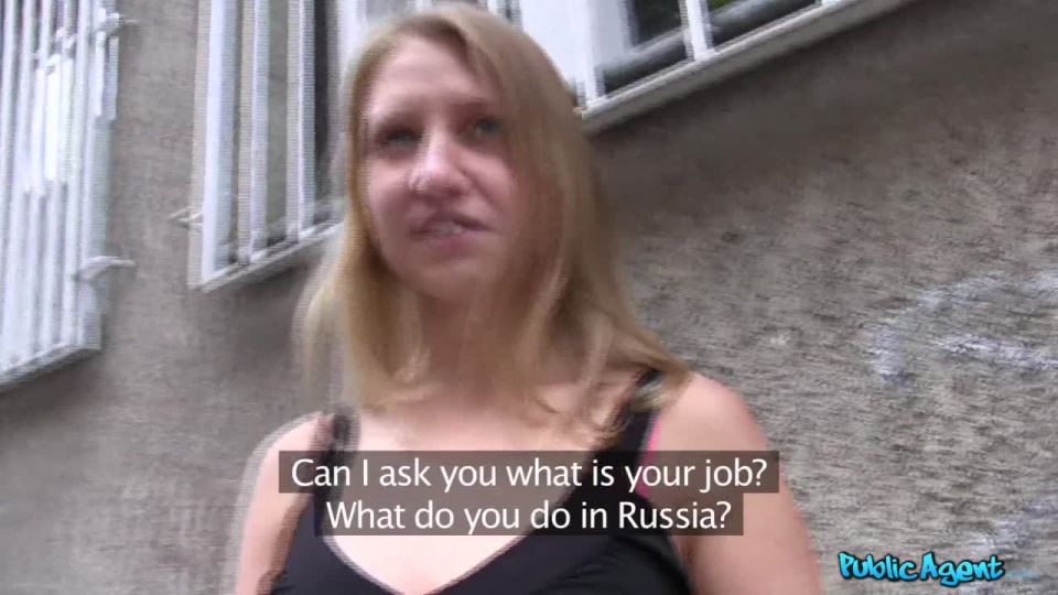 Nervous Russian accepts cash for sex from stranger Public