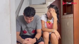 [GetFreeDays.com] Come on Sarita, lets play under the stairs little Latina receives hard fuck from her older stepbrother. Adult Video February 2023