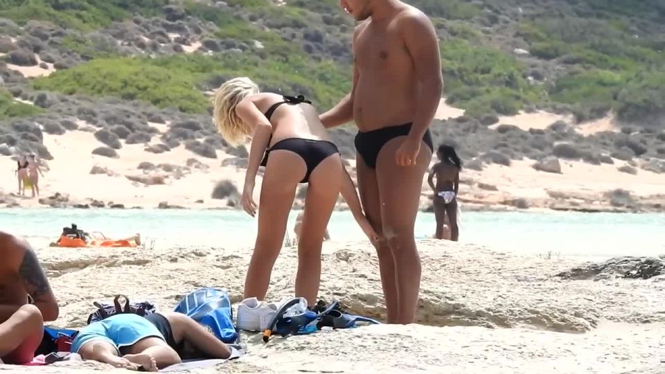 Boners happen when this blonde is on beach