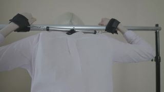 Magic wand control orgasm torture for tied up girl with spanking punishment