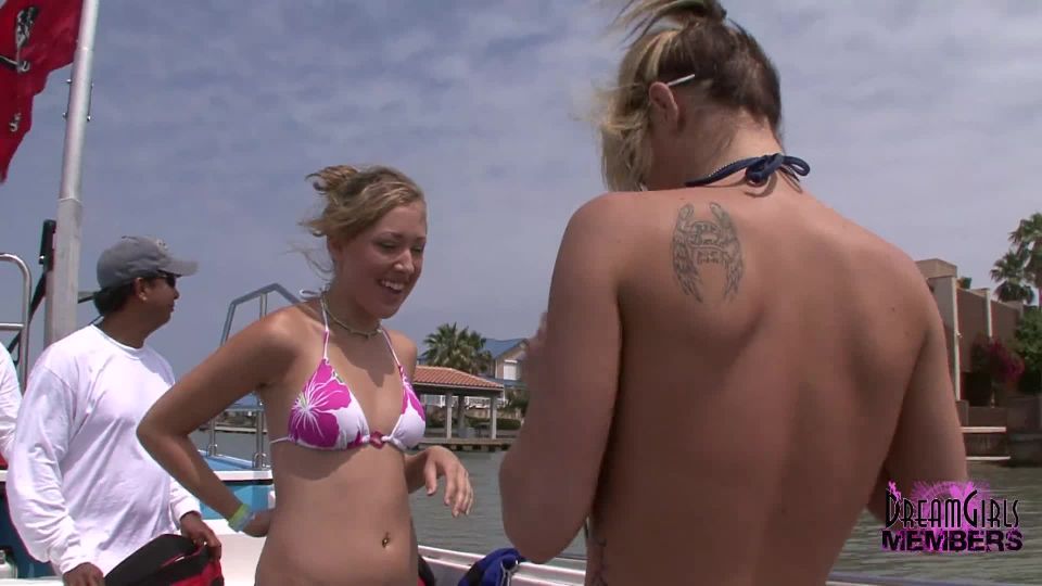 Two Hot Blondes Parasail Naked On Spring Break Pt 1.