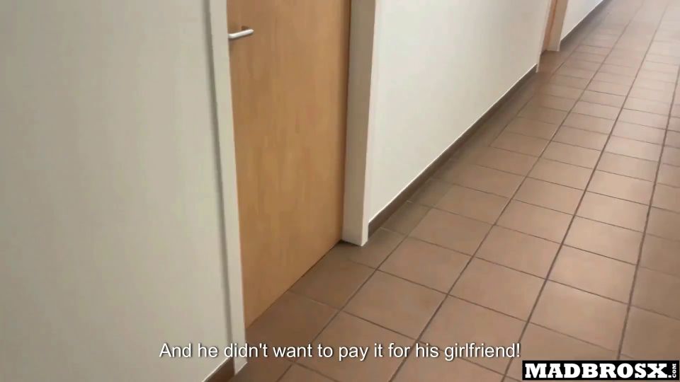 French Goth Cheats On Her Boyfriend In A Corridor And Toilet For Concer