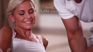 Hot czech blondie lola myluv eats cum in erotic oiled up massage and f ...