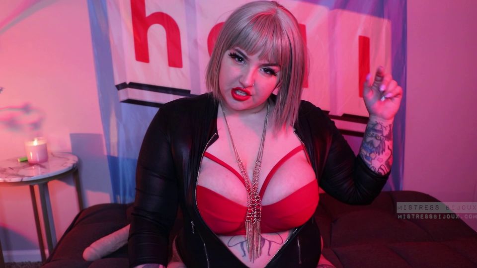 online clip 12 Señora Bijoux – COCK Adicción, fetiche gordito en femdom porno