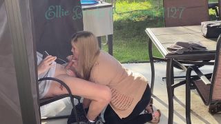 xxx clip 25 Ellie Brooks – Quarantine Double BJcumshot on Tits, handjob and blowjob with lots of cum on blowjob porn 