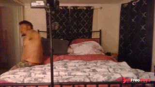 I massage hot latino thug while grinding my pussy on his ass then suck his dick and let him fuck me